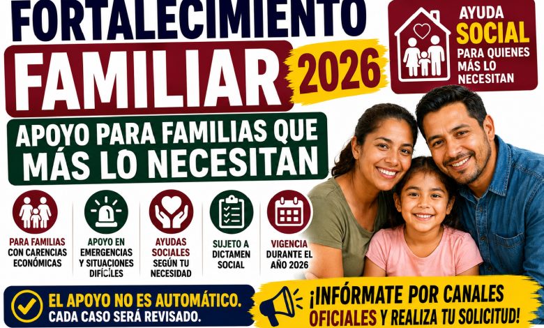 Fortalecimiento Familiar 2026 en León: apoyo para familias con necesidades económicas o emergencias