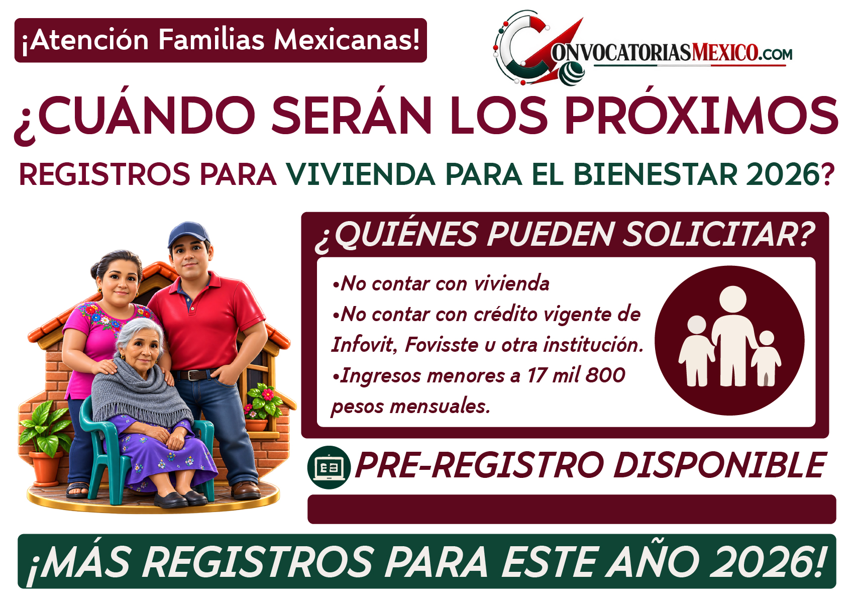 ¿Cuándo serán los próximos registros para Vivienda para el Bienestar 2026? Esto se sabe hasta ahora