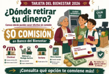 ¿Dónde retirar dinero de la Tarjeta del Bienestar y cuánto cobran los bancos? Lugares donde puedes sacar efectivo sin comisión en 2026