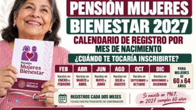 Pensión Mujeres Bienestar 2027: calendario de registro por mes de nacimiento y cuándo te tocaría inscribirte