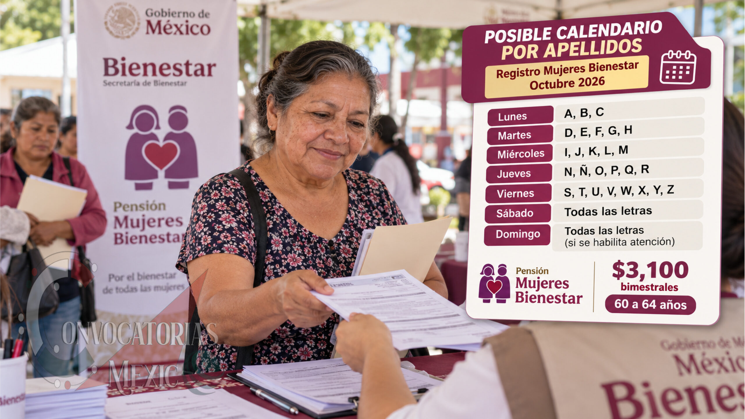 Registro Mujeres Bienestar octubre 2026: posible calendario por apellidos según jornadas anteriores