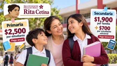 Beca Rita Cetina primaria vs secundaria: diferencias entre el pago anual de $2,500 y el bimestral de $1,900