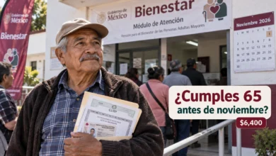Cumples 65 años antes de noviembre: ¿alcanzas el último pago de $6,400 de la Pensión Bienestar 2026?