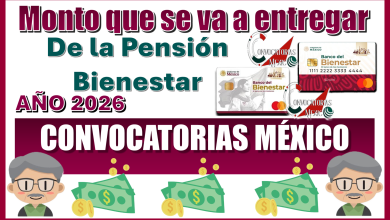Monto que se va a entregar de la Pensión Bienestar | AÑO 2026 