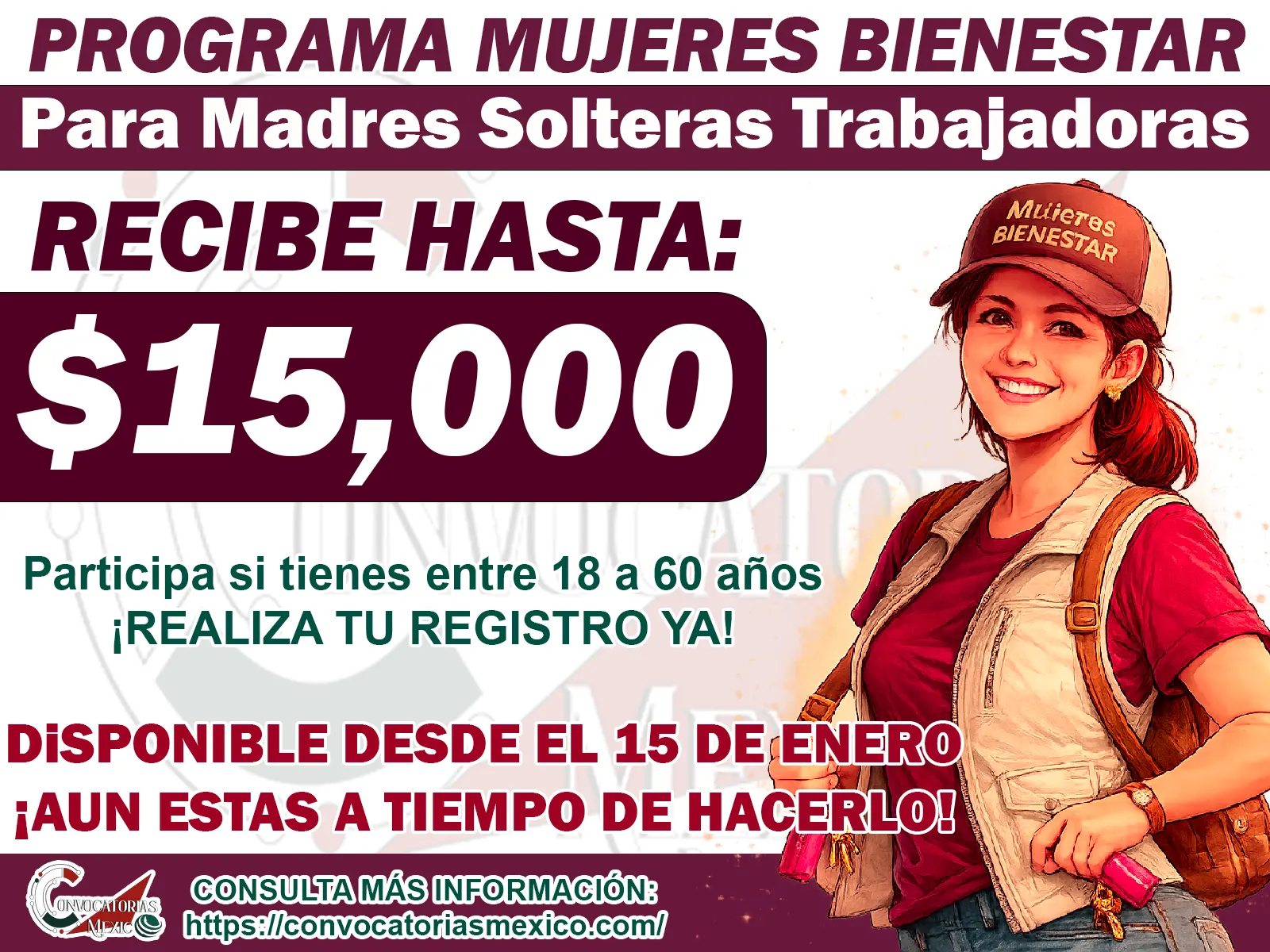 Mujeres Bienestar: confirman apertura de registro y requisitos para acceder al apoyo de 15 mil pesos