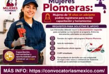 Mujeres Plomeras: Mujeres de 18 años en adelante podrán registrarse para recibir capacitación y herramientas