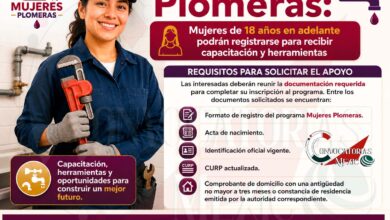 Mujeres Plomeras: Mujeres de 18 años en adelante podrán registrarse para recibir capacitación y herramientas