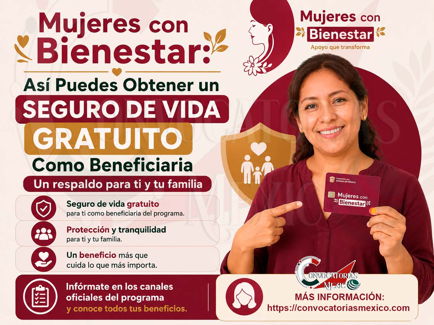 Mujeres con Bienestar: Así Puedes Obtener un Seguro de Vida Gratuito Como Beneficiaria