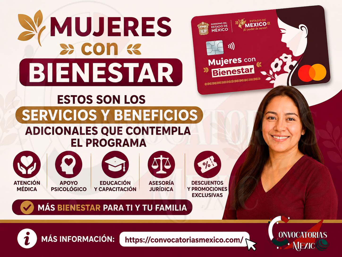 Mujeres con Bienestar: Estos son los servicios y beneficios adicionales que contempla el programa