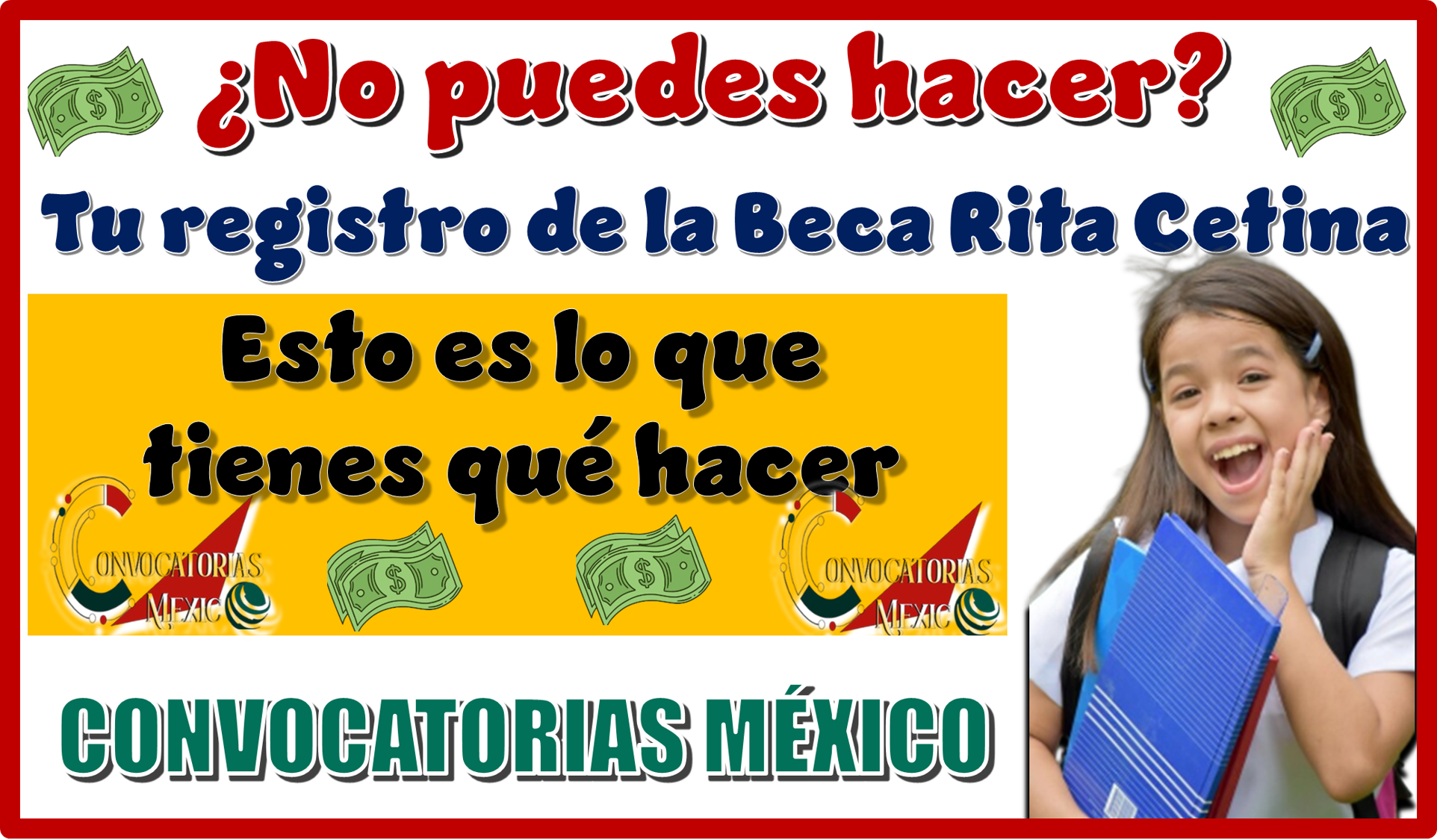 No puedes hacer tu registro de la Beca Rita Cetina Esto es lo que tienes qué hacer 
