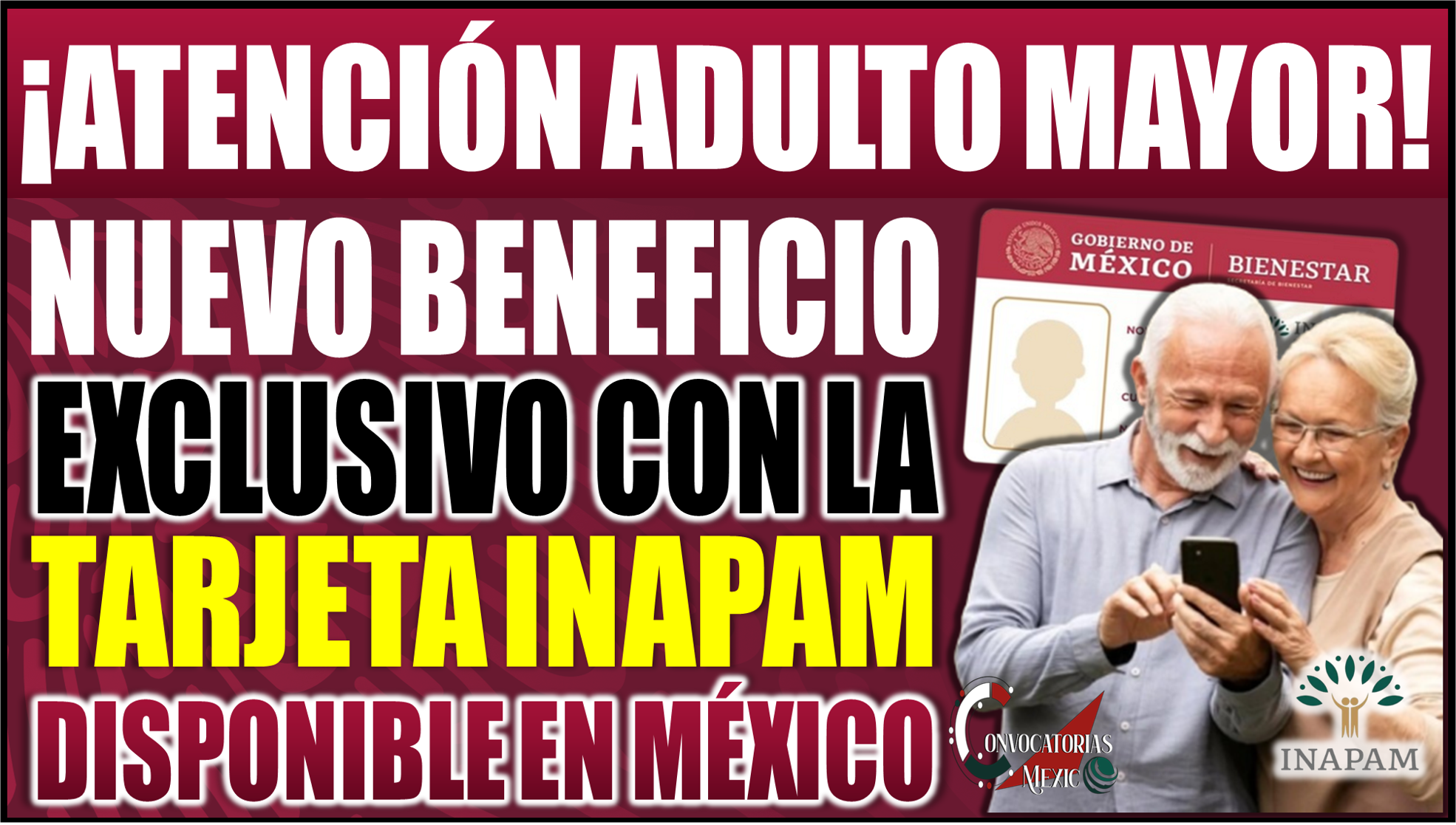Nuevo beneficio con tarjeta INAPAM disponible en todo México para adultos mayores