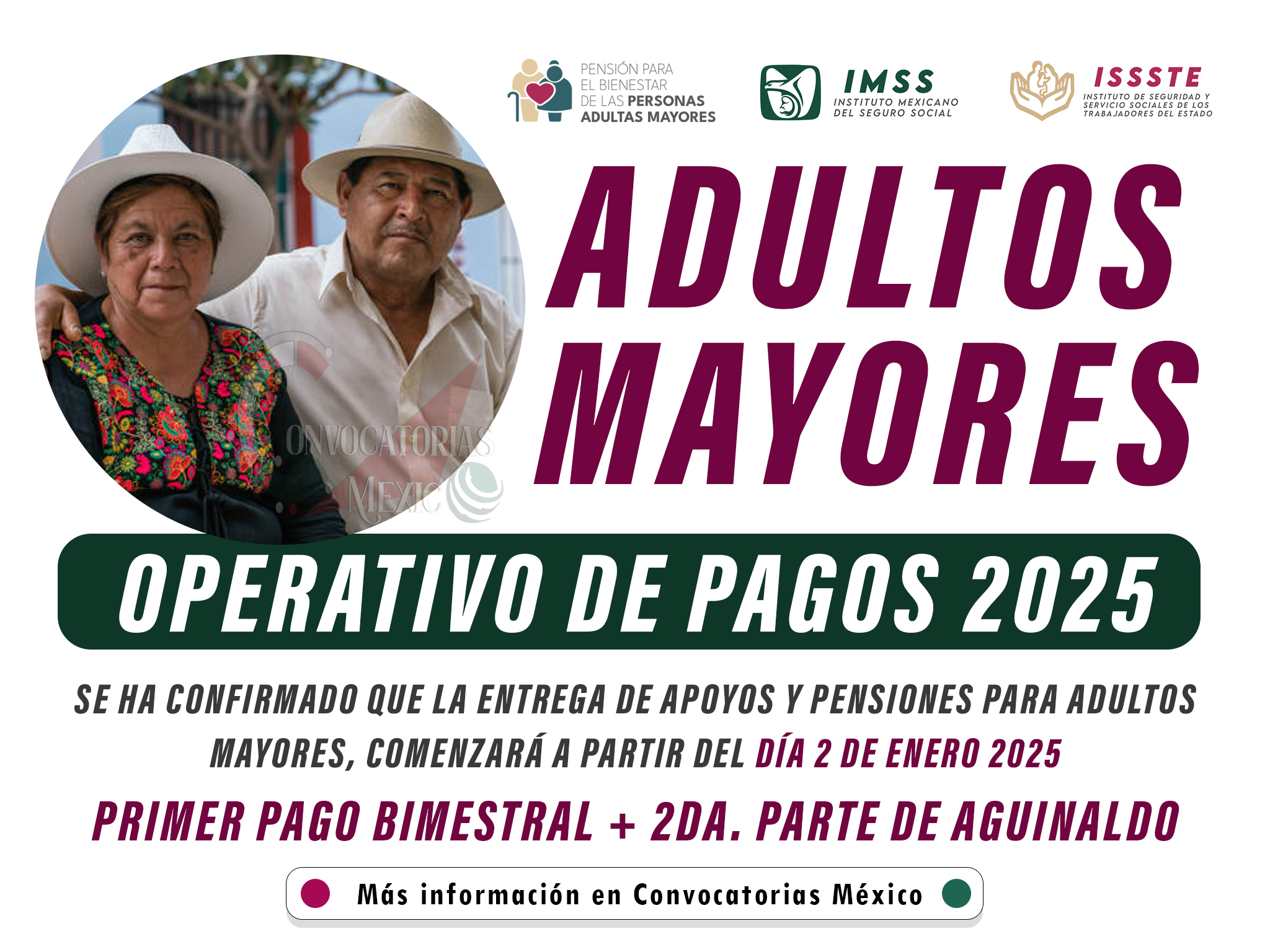 Estos son los depósitos que tendrán los adultos mayores durante enero 2025 | Entrega de aguinaldo con depósitos extra