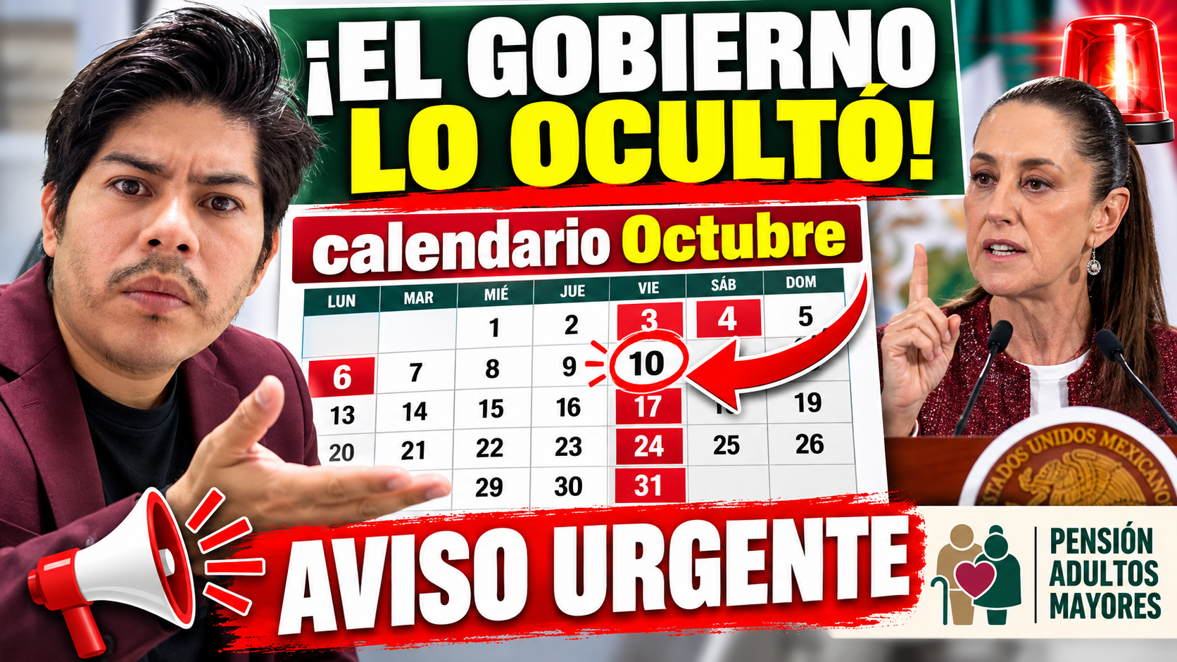 Omisión en el calendario de octubre de 2026