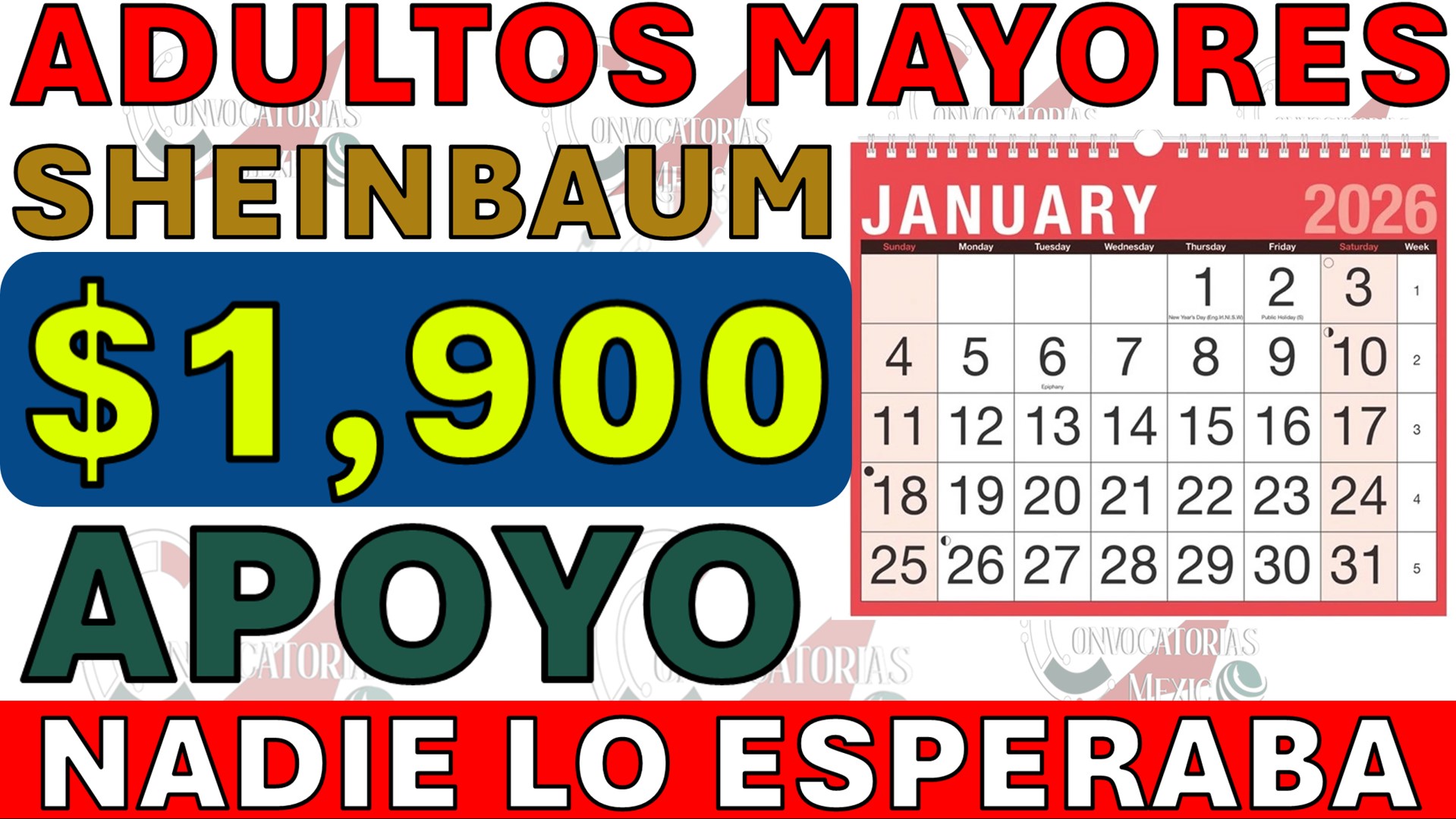 PENSION ADULTOS MAYORES AVISO URGENTE HOY