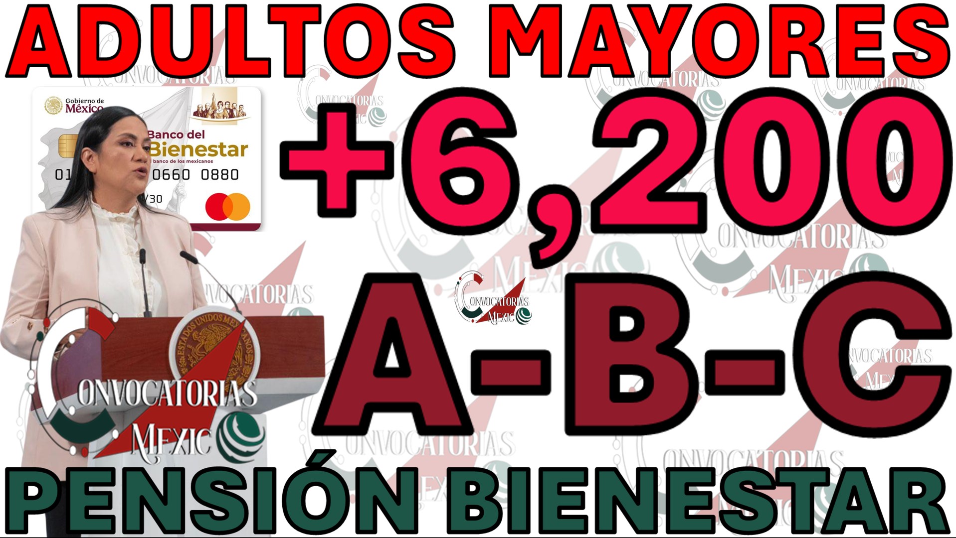 Pensión Bienestar 2026: Confirman Calendario del Primer Pago de $6,200 Pesos más aumento para Adultos Mayores