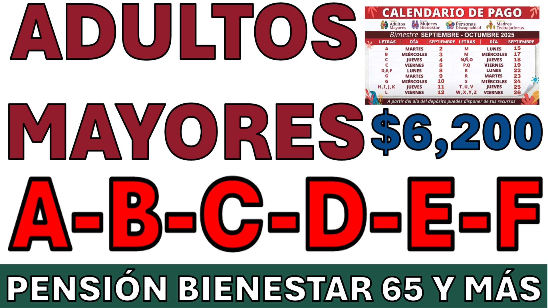 Pensión Bienestar: monto, registro y lo que se sabe del calendario de pagos de septiembre 2025