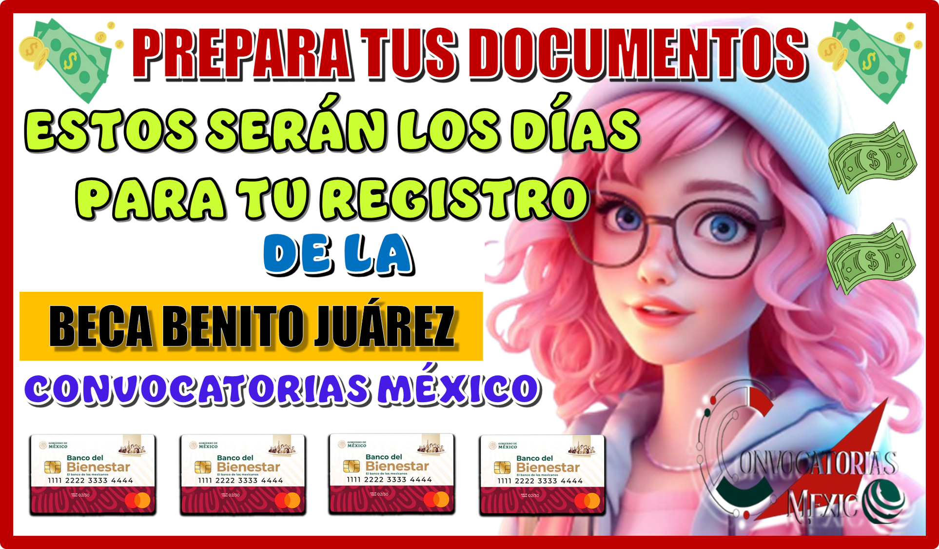 PREPARA TUS DOCUMENTOS, ESTOS SERÁN LOS DÍAS PARA TU REGISTRO DE LA BECA BENITO JUÁREZ 