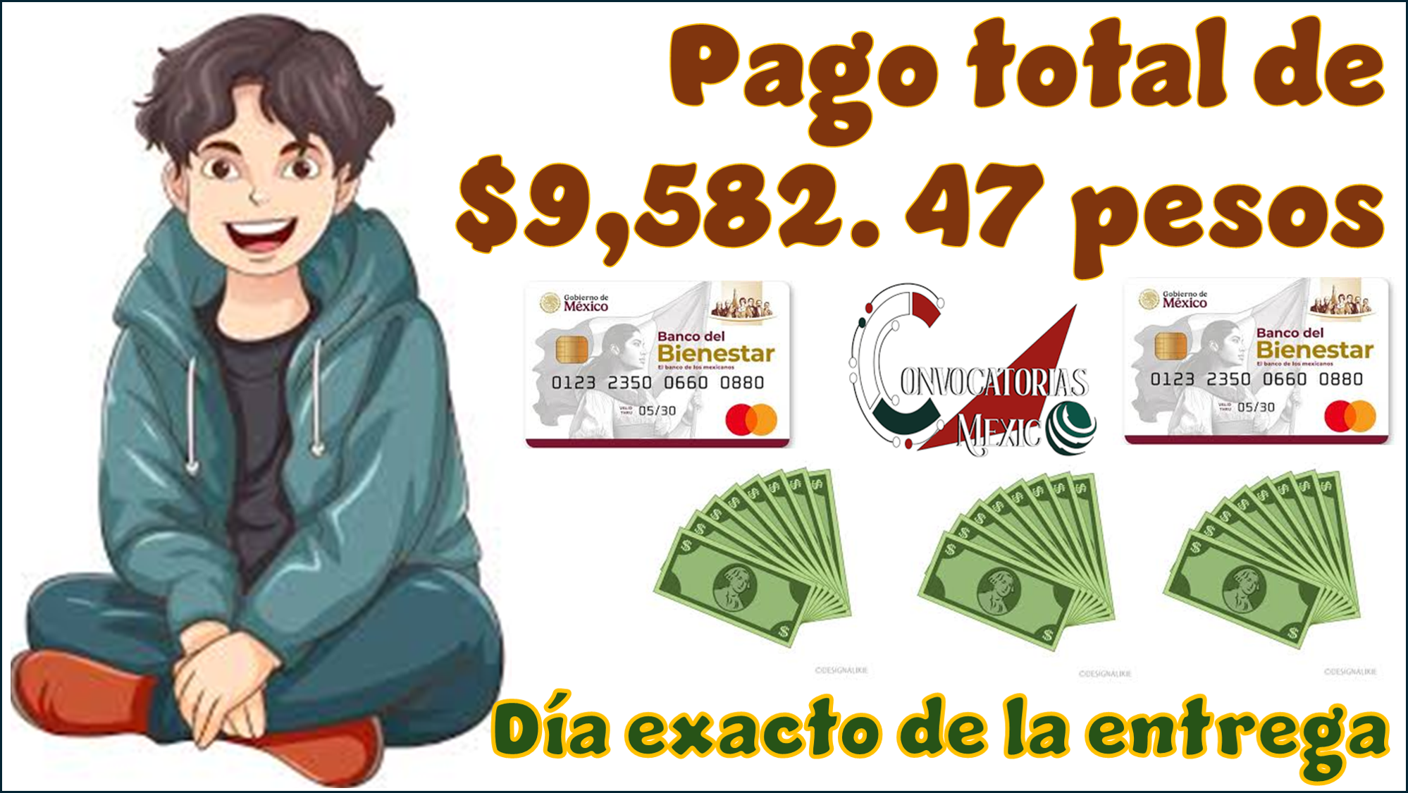 Pago total de $9,582.47 pesos | Día exacto de la entrega