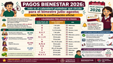 Pagos Bienestar 2026: este es el calendario preliminar que circula para el bimestre julio-agosto; aún falta la confirmación oficial