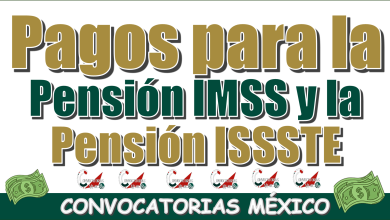 Pagos para la Pensión IMSS y la Pensión ISSSTE 