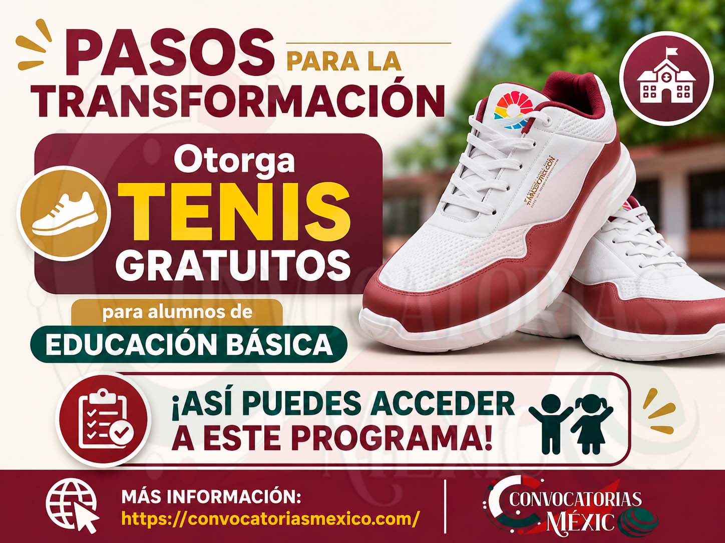 Pasos Para La Transformación: Otorga Tenis gratuitos para alumnos de educación básica ¡Asi puedes acceder a este programa!