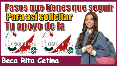 Pasos que tienes que seguir para así solicitar tu apoyo de la Beca Rita Cetina 