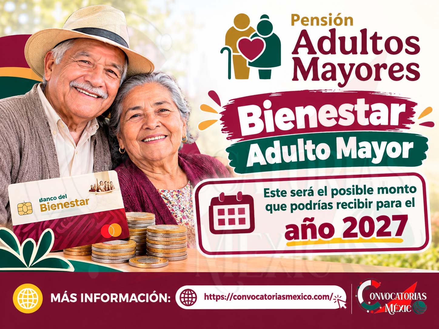 Pensión Bienestar Adulto Mayor: Este sera el posible monto que podrias recibir para el año 2027
