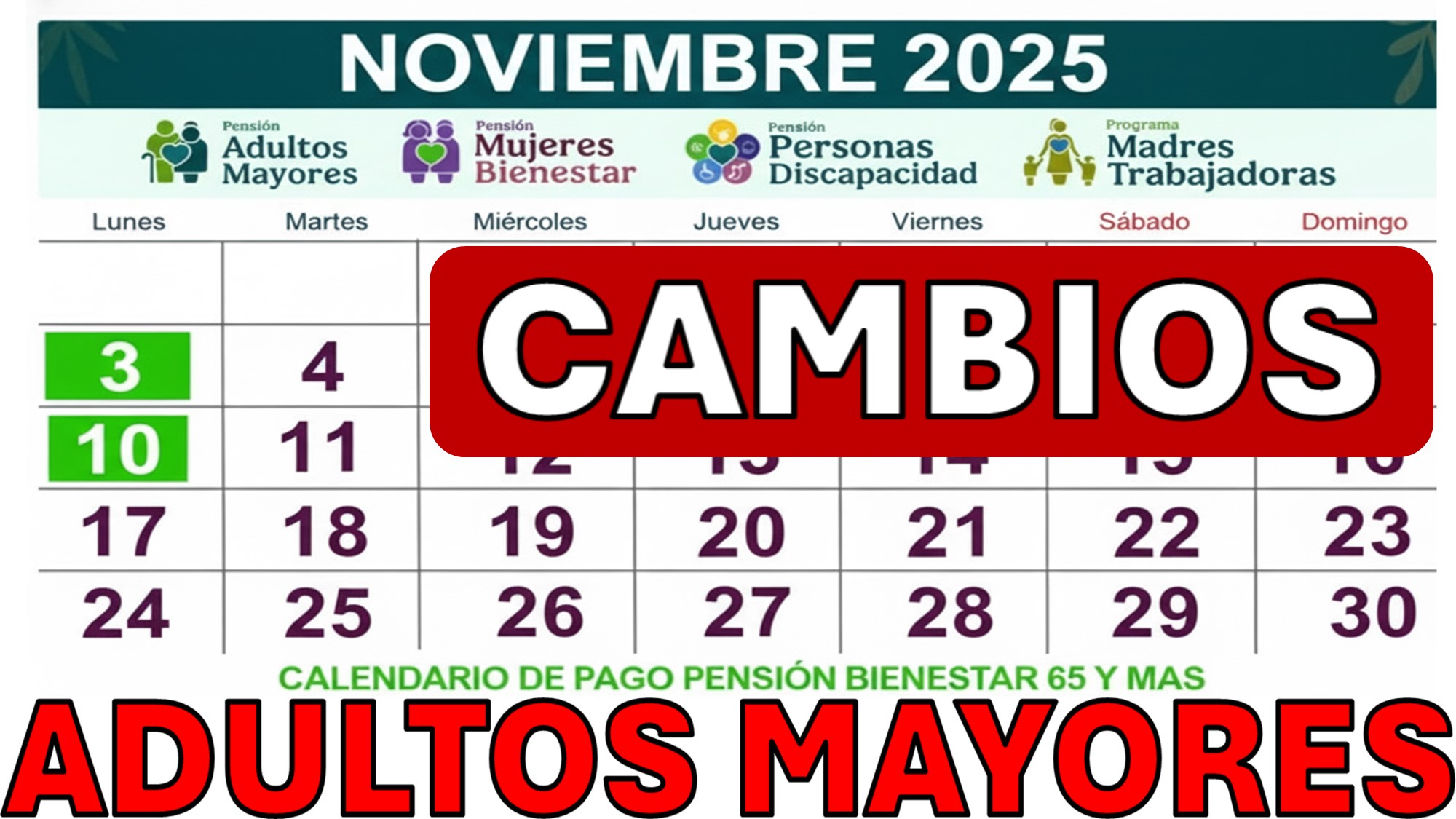 Pensión Bienestar La Recta Final del 2025. ¿Cuándo Depositan los Seis Mil Doscientos Pesos