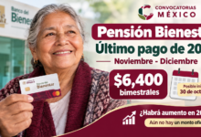 Pensión Bienestar 2026: se acerca el último pago de $6,400 y este sería el posible calendario de noviembre
