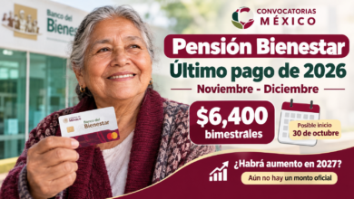 Pensión Bienestar 2026: se acerca el último pago de $6,400 y este sería el posible calendario de noviembre