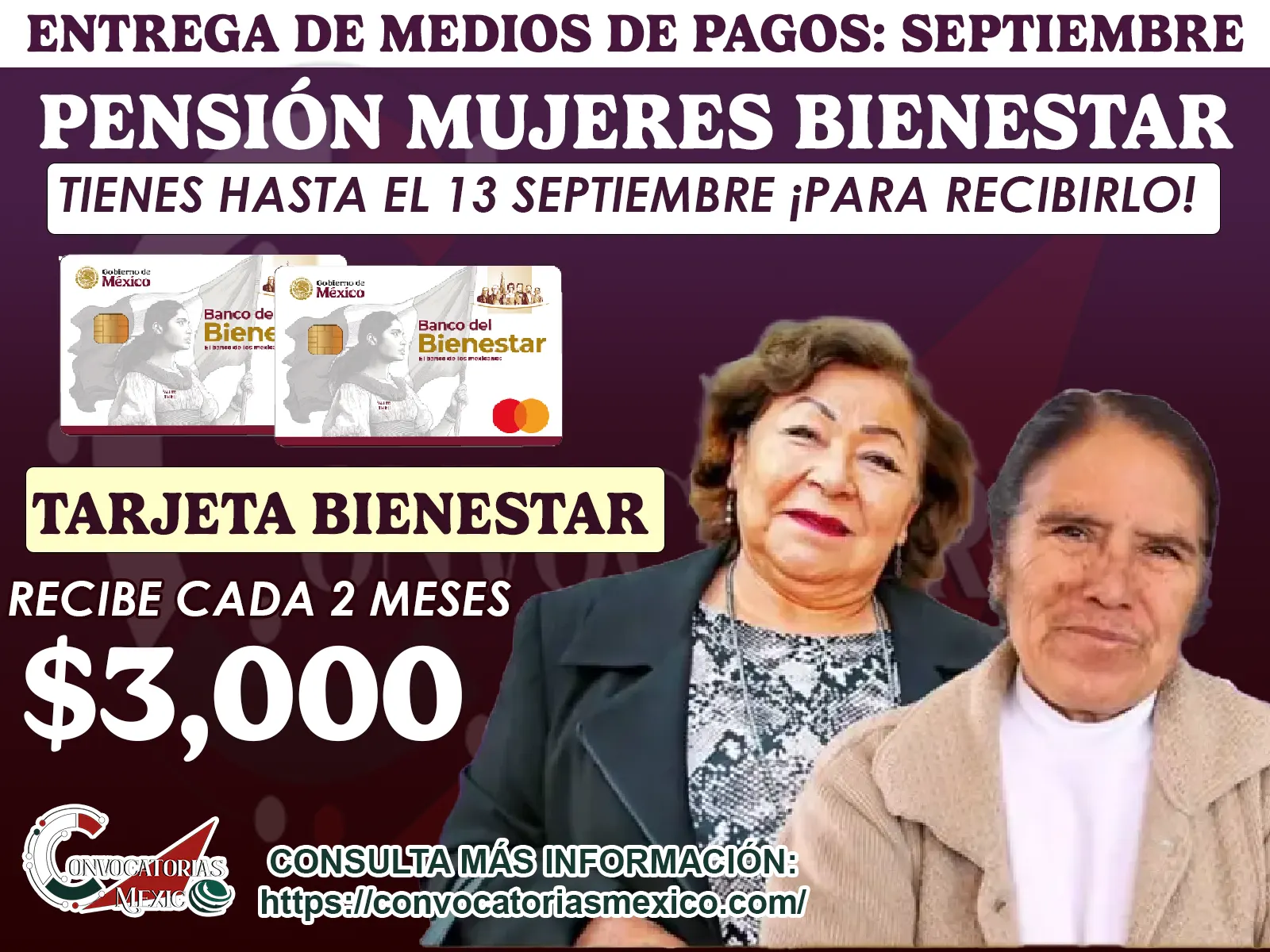Pensión Mujeres Bienestar 2025: fechas de entrega de tarjetas para quienes se registraron en junio