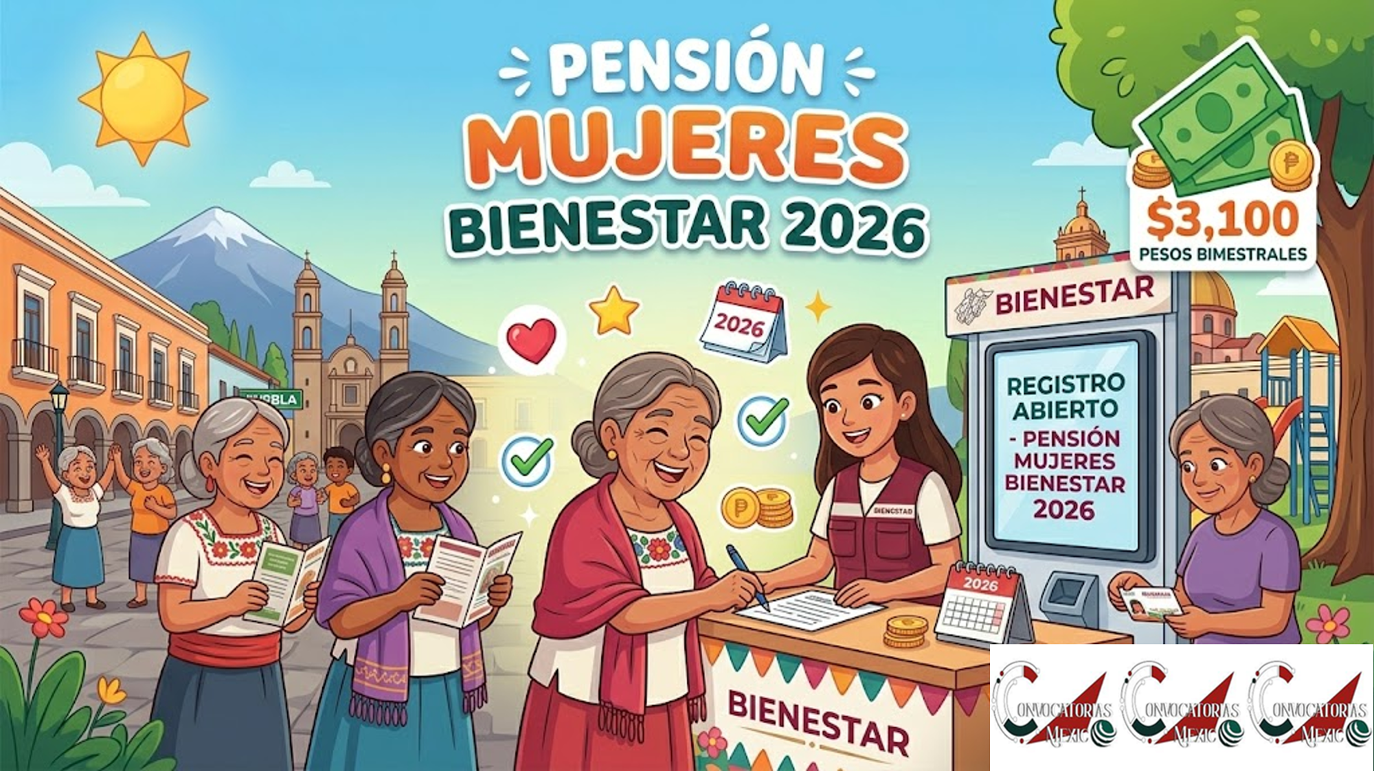 Pensión Mujeres Bienestar 2026: abren registro para mujeres de 60 a 64 años; recibirán $3,100 pesos bimestrales