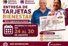 Pensión Mujeres Bienestar y Adultos Mayores: Entrega de tarjetas será del 24 al 30 de agosto