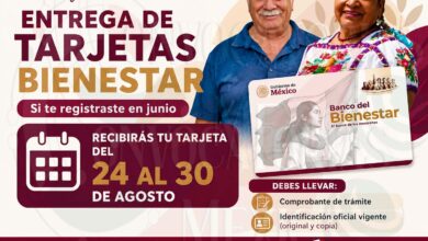 Pensión Mujeres Bienestar y Adultos Mayores: Entrega de tarjetas será del 24 al 30 de agosto