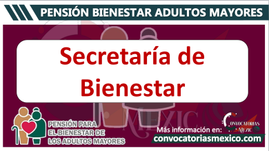 Pensión adultos mayores Secretaría de Bienestar