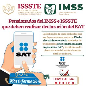 Pensionados del IMSS e ISSSTE que deben hacer declaración del SAT