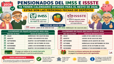 Pensionados del IMSS e ISSSTE ya tienen calendario definido para el resto de 2026: estas son las próximas fechas de depósito