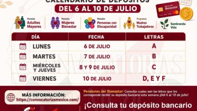 Pensiones del Bienestar Consulta cuales son las letras que les corresponde recibir su depósito bancario esta semana ¡Del 6 al 10 de julio!