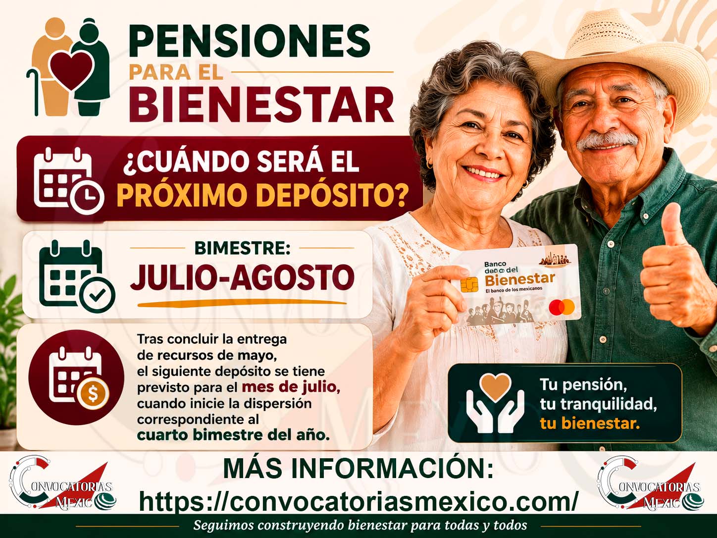 Pensiones del Bienestar: En esta fecha se realizara el cuarto depósito del año ¡Consúltalo!