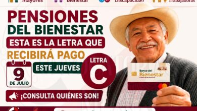 Pensiones del Bienestar: Esta es la letra que recibiera pago esta jueves 9 de Julio ¡Consulta quienes son!
