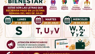 Pensiones del Bienestar: Estas son las letras que recibirán pago en la ultima semana del mes de julio
