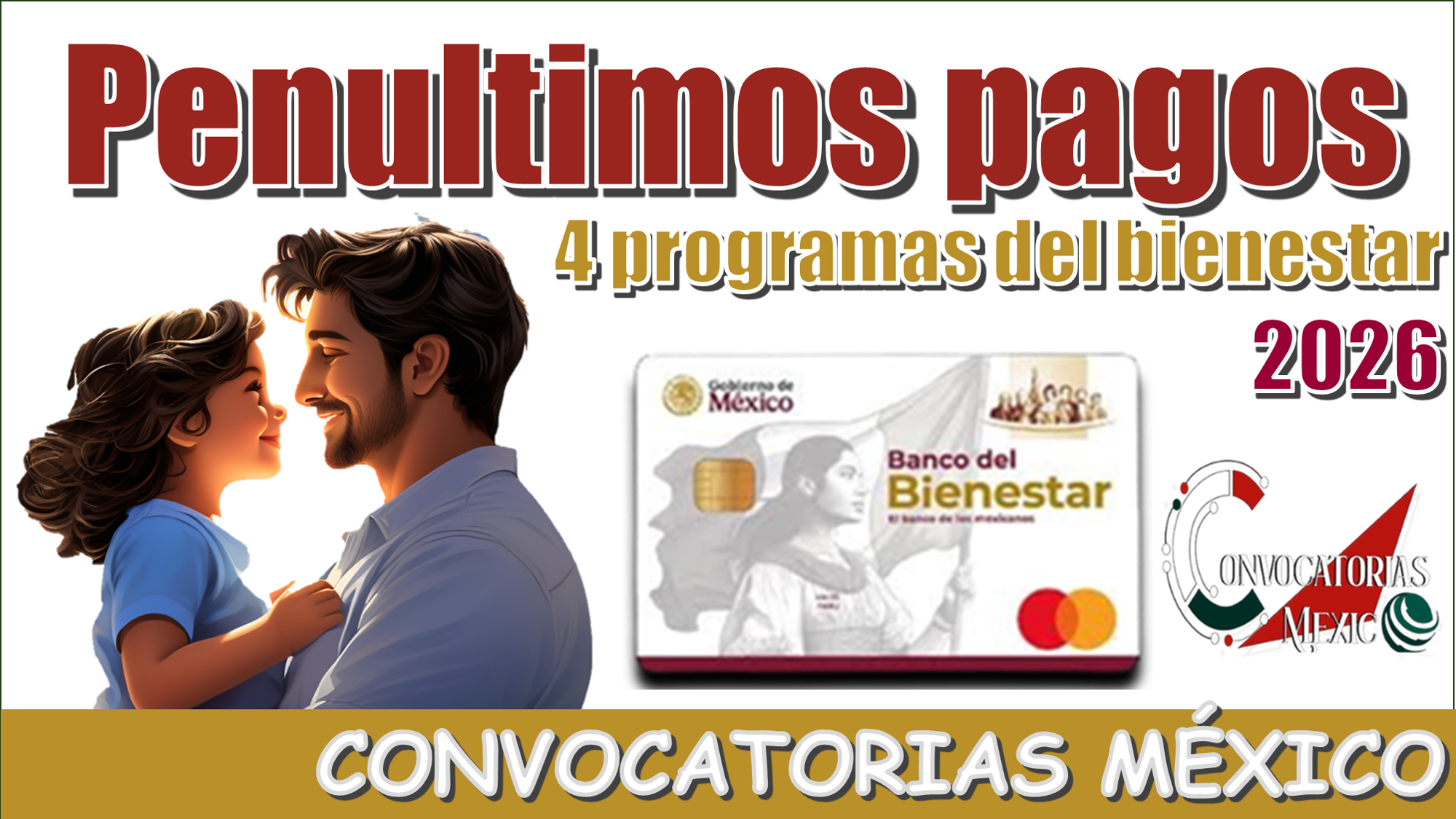 Penúltimos pagos | 4 programas del bienestar 2026