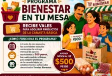 Programa Bienestar en tu Mesa: Recibe vales para adquirir productos de la canasta básica