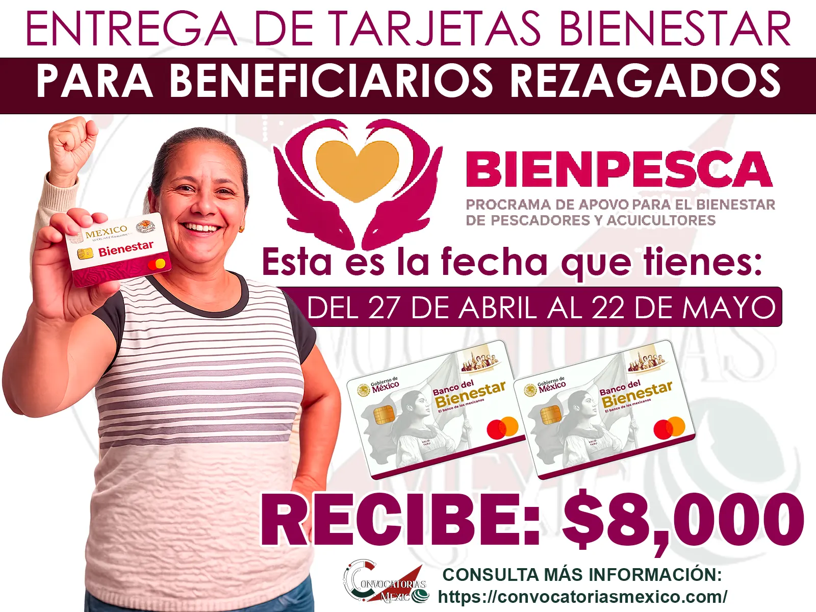Programa Bienpesca: Ya comenzo la Entrega de Tarjetas Bienestar para beneficiarios rezagados