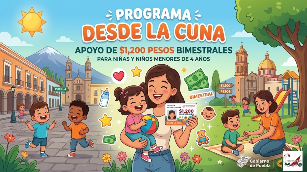 Programa Desde la Cuna: apoyo de $1,200 pesos bimestrales para niñas y niños menores de 4 años
