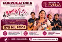 Programa Equiparte 2026: Mantiene abierta su convocatoria; artistas de Puebla podrán solicitar apoyos en especie de hasta 70 mil pesos