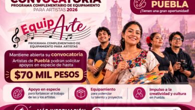 Programa Equiparte 2026: Mantiene abierta su convocatoria; artistas de Puebla podrán solicitar apoyos en especie de hasta 70 mil pesos