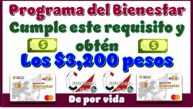 Programa del Bienestar| Cumple este requisito y obtén los $3,200 pesos de por vida