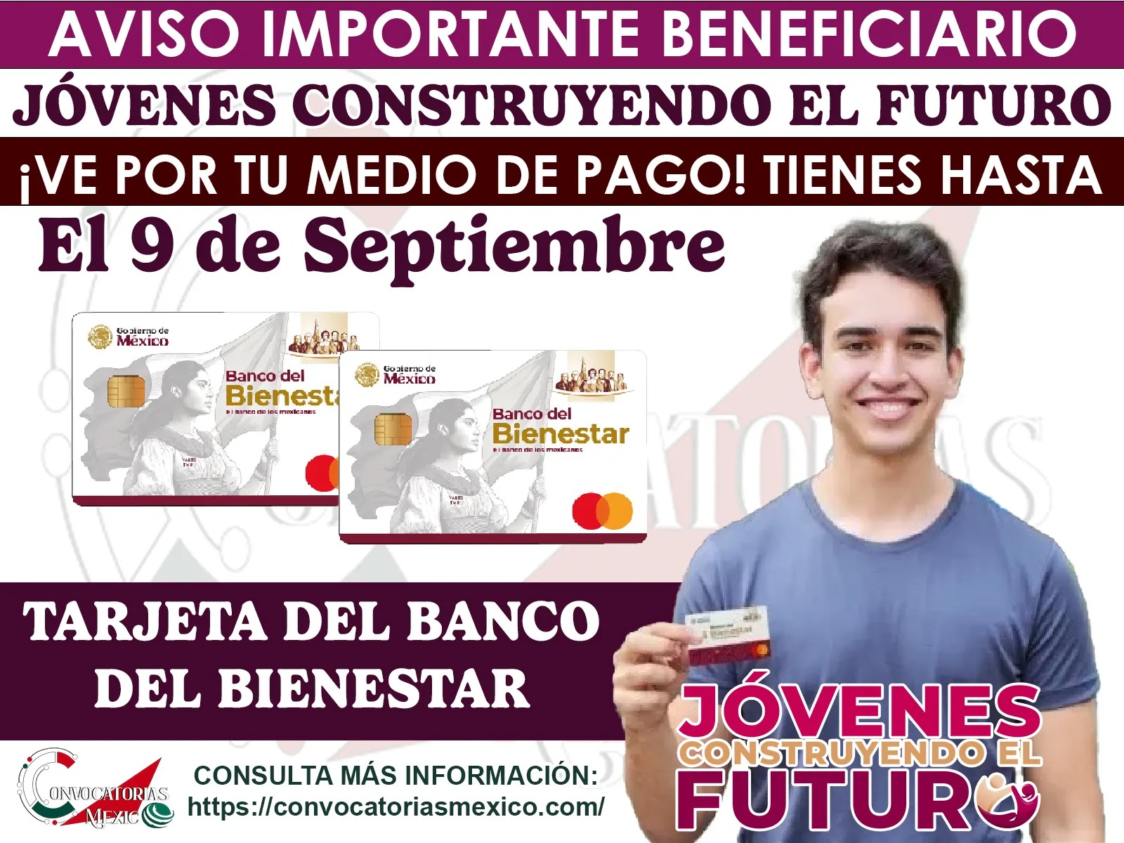 Programas Jóvenes Construyendo el Futuro: Atención nuevos beneficiarios ¡Alístense en estas fechas otorgan las Tarjeta del Bienestar! 