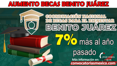 Atención AUMEMENTO al Programa de Becas Benito Juárez Nivel Básico, Media Superior o Superior